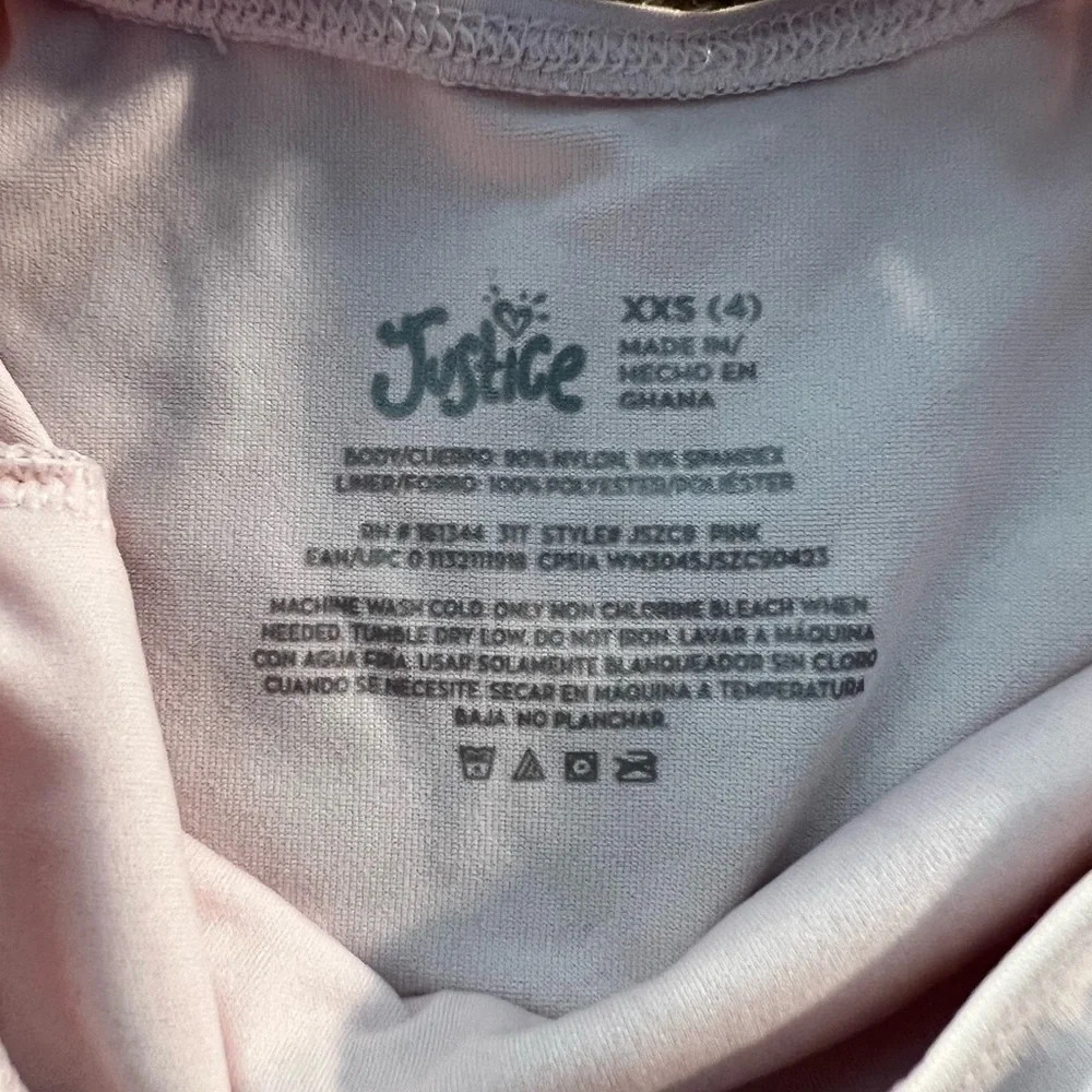 Justice Light Pink Dancewear Set